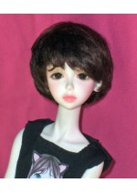 Kemper Nikki Short Medium Brown SD Size 8-9 Doll Wig