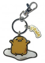 Gudetama Yawn Enamel Metal Keychain