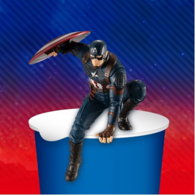 Marvel Avengers End Game Noodle Stopper - Captain America 14cm Premium Figure 