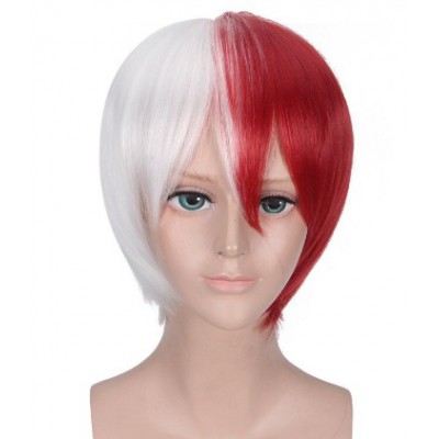 My Hero Academia Shoto Todoroki Themed Wig (Red and White)