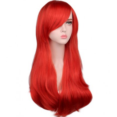 Long Costume Wig Hot Pink, Blond and Red Available 