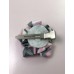 Kanzashi Hair Accessory - Gray, Pink and White