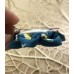 Kanzashi Hair Accessory - Blue with Baby Blue, Pink and Yellow