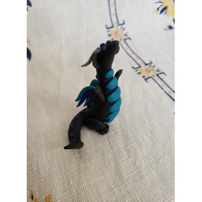KumoriYori Creations Standing Black, Blue, Navy Dragon