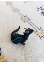 KumoriYori Creations Laying Black, Blue, Navy Dragon