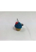 KumoriYori Creations Green Cupcake with Strawberry Charm