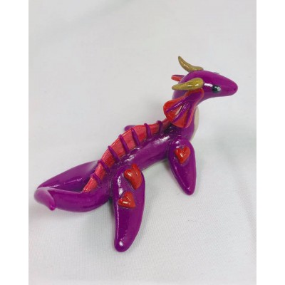 KumoriYori Creations Pink with Hearts Sea Dragon