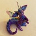 KumoriYori Creations Dark, Glittery Purple Dragon