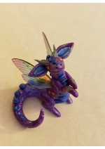 KumoriYori Creations Dark, Glittery Purple Dragon