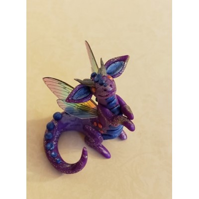 KumoriYori Creations Dark, Glittery Purple Dragon