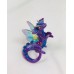 KumoriYori Creations Dark, Glittery Purple Dragon